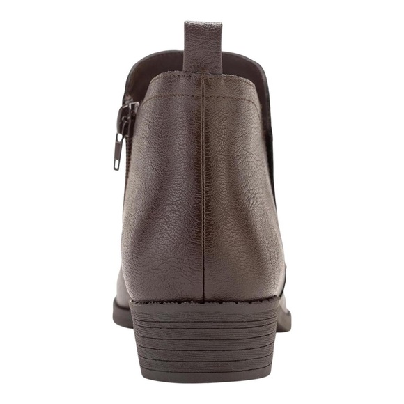 Sun & Stone Cadee Womens Faux Leather Zipper Ankle Boots Brown size 8 NEW IN BOX - Picture 3 of 8